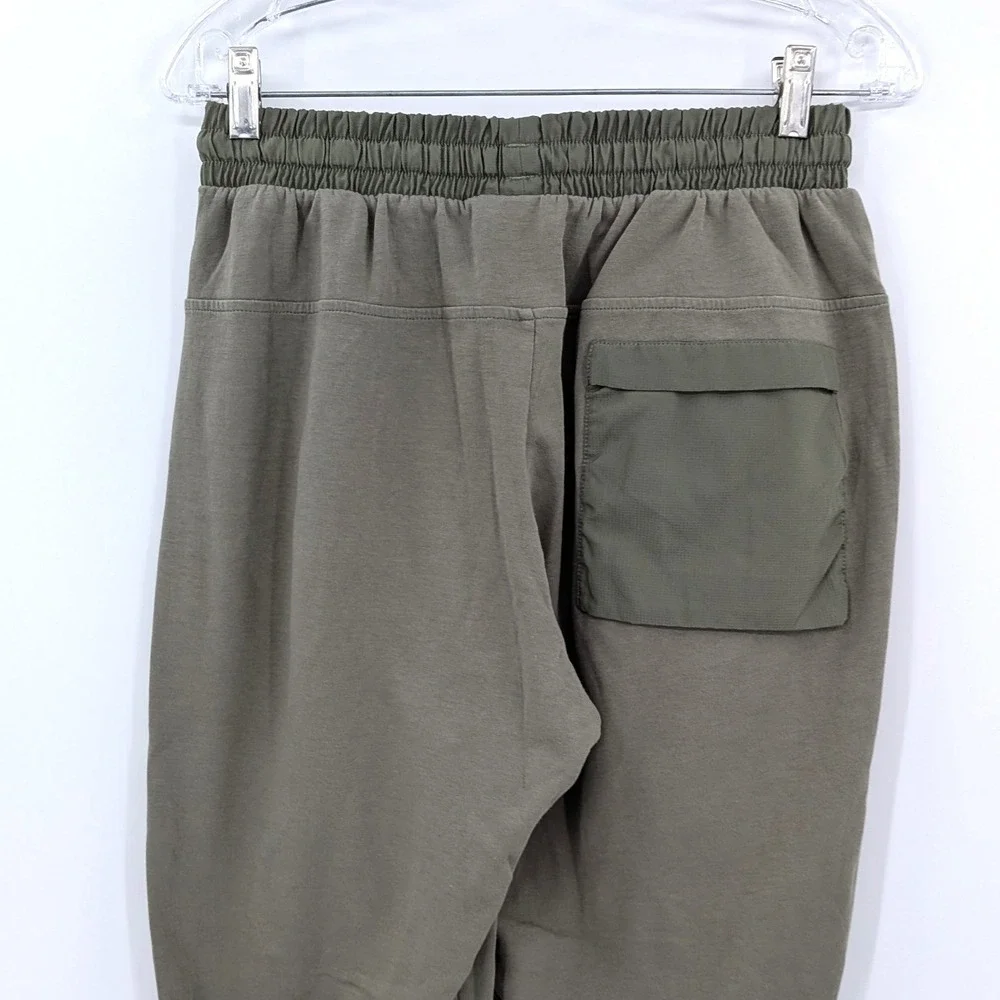 Adidas Olive Green Sweatpants Joggers Drawstring Elastic Waist Pockets Size L